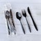Boardwalk Three-Piece Cutlery Kit, Fork/Knife/Teaspoon, Polypropylene, Black, 250PK BWK3KITBLPP - alternate 3